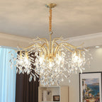 Kristy Luxury Wisteria Flower Crystal Chandelier - Hey Lighting