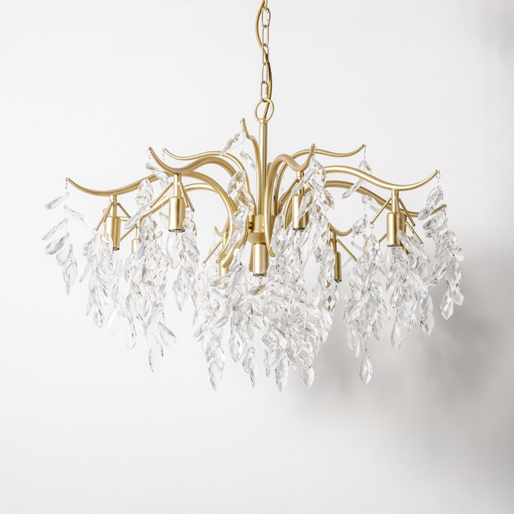 Kristy Luxury Wisteria Flower Crystal Chandelier - Hey Lighting