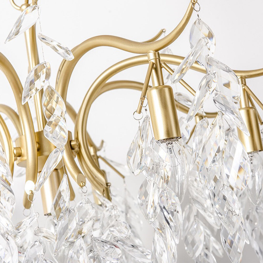 Kristy Luxury Wisteria Flower Crystal Chandelier - Hey Lighting