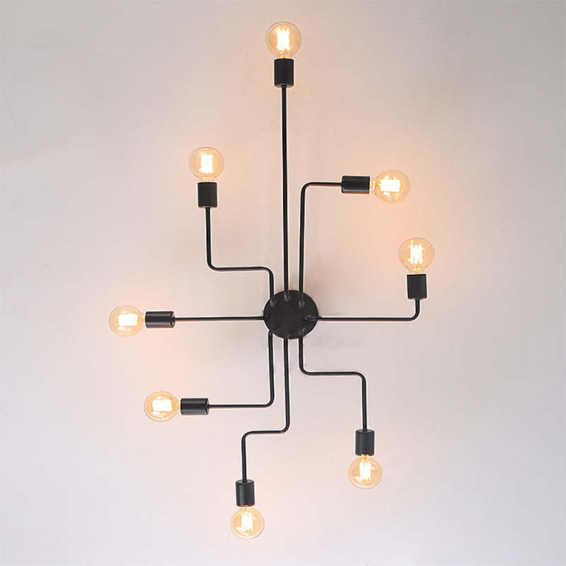 Arisha Vintage Modern Minimalist Industrial Metal Black Ceiling Lamp - Hey Lighting
