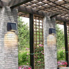 Vexto Modern Black Metal LED Outdoor Wall Lamp - Hey Lighting