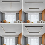 Solin Linear Black Ceiling Light/Wall Light - Hey Lighting