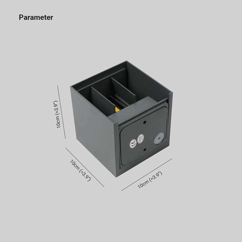 Nexu Modern Adjustable Square Outdoor Wall Lamp LED - Hey Lighting