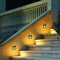 Ray Modern Metal Square Outdoor Deck/Step Light, Black - Hey Lighting