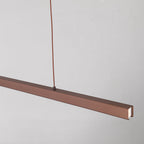 Thala Modern Linear Metal LED Pendant Light Black/Brown - Hey Lighting