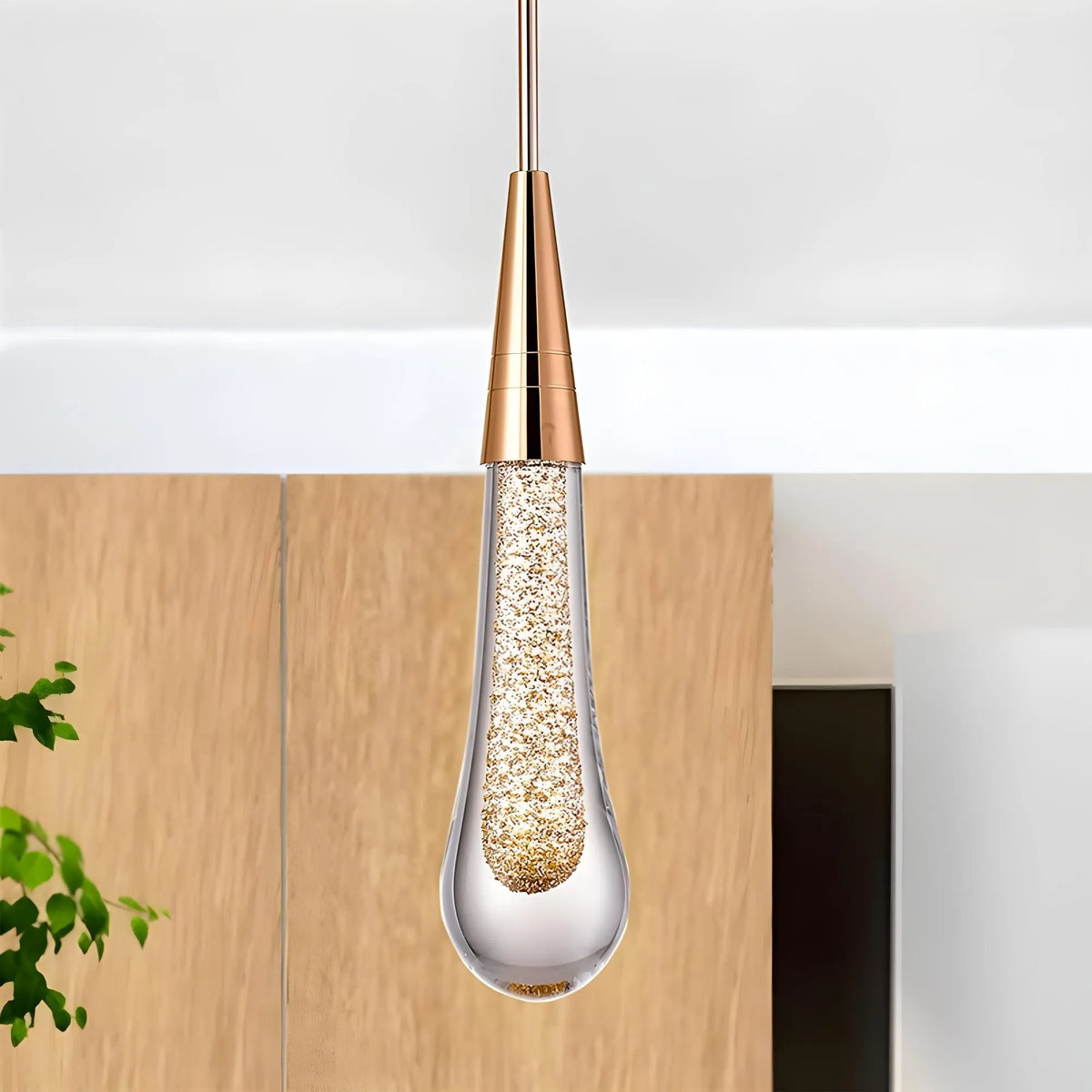 Teardrop Gold Pendant Light - Hey Lighting