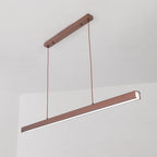 Thala Modern Linear Metal LED Pendant Light Black/Brown - Hey Lighting