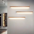 Muto Linear Wood LED Vanity Wall Light – product view