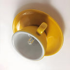 Aria Modern Coffee Cups Ceramic Flush Ceiling Lighting - Hey Lighting