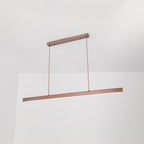 Thala Modern Linear Metal LED Pendant Light Black/Brown - Hey Lighting