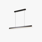 Thala Modern Linear Metal LED Pendant Light Black/Brown - Hey Lighting