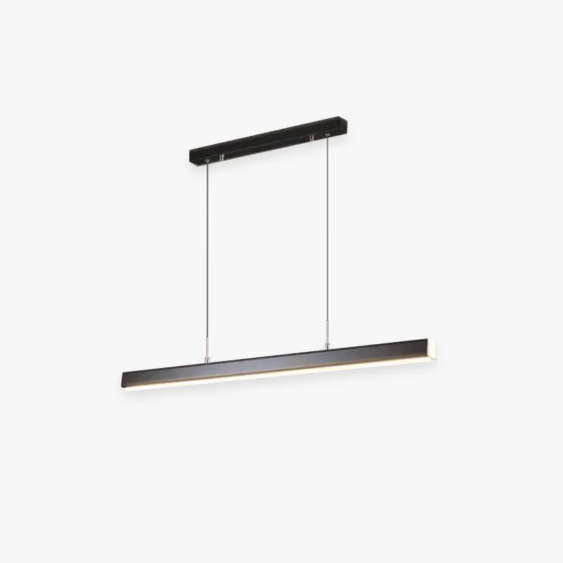 Thala Modern Linear Metal LED Pendant Light Black/Brown - Hey Lighting