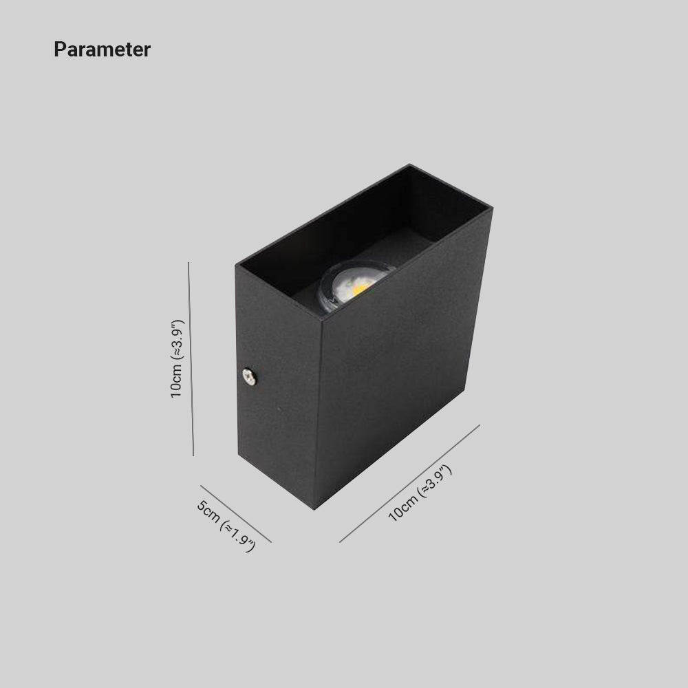 Nexu Modern Adjustable Square Outdoor Wall Lamp LED - Hey Lighting