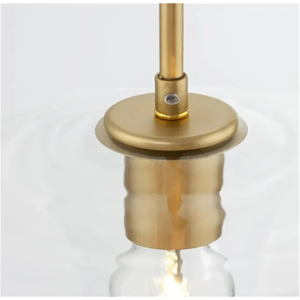 June Pendant Light Glass, Clear/Amber Diamond shape - Hey Lighting