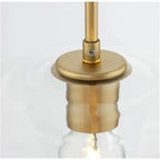 June Pendant Light Glass, Clear/Amber Diamond shape - Hey Lighting