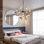 Aria Agate Creative Colourful Chandelier Bedroom/Living Room - Hey Lighting