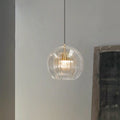 June Glass Globe Pendant Light Clear &Amber - Hey Lighting