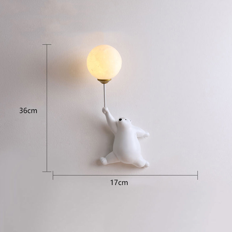 Bear Balloon Wall Reading Lamp - Hey Lighting