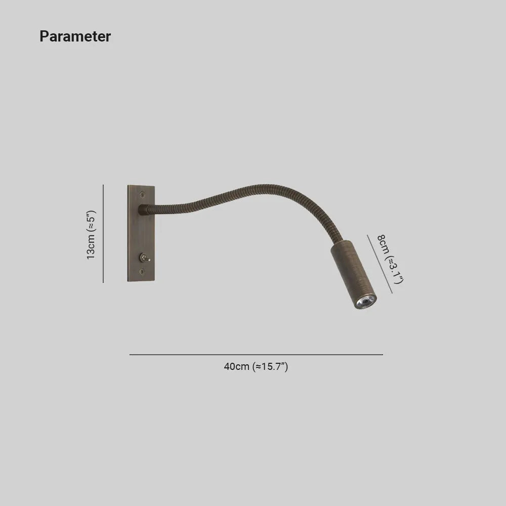 Vynex Minimalist Reading Adjustable Spotlight Wall Lamp - Hey Lighting
