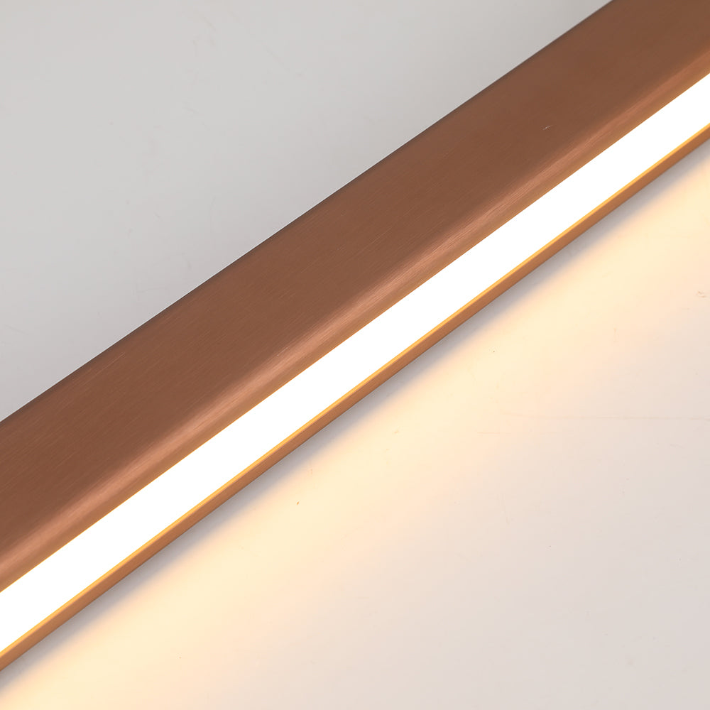 Thala Modern Linear Metal LED Pendant Light Black/Brown - Hey Lighting
