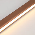 Thala Modern Linear Metal LED Pendant Light Black/Brown - Hey Lighting
