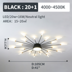 Wesley Modern Home Decoration Fireworks LED Ceiling Light - Hey Lighting