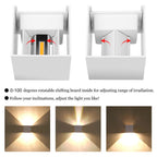 Nexu Modern Adjustable Square Outdoor Wall Lamp LED - Hey Lighting