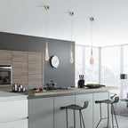 Teardrop Gold Pendant Light - Hey Lighting