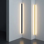 Gravo Minimalist Linear Metal/Acrylic Wall Lamp, Gold/Black/White - Hey Lighting