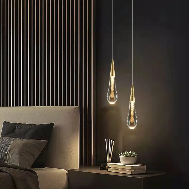 Teardrop Gold Pendant Light - Hey Lighting