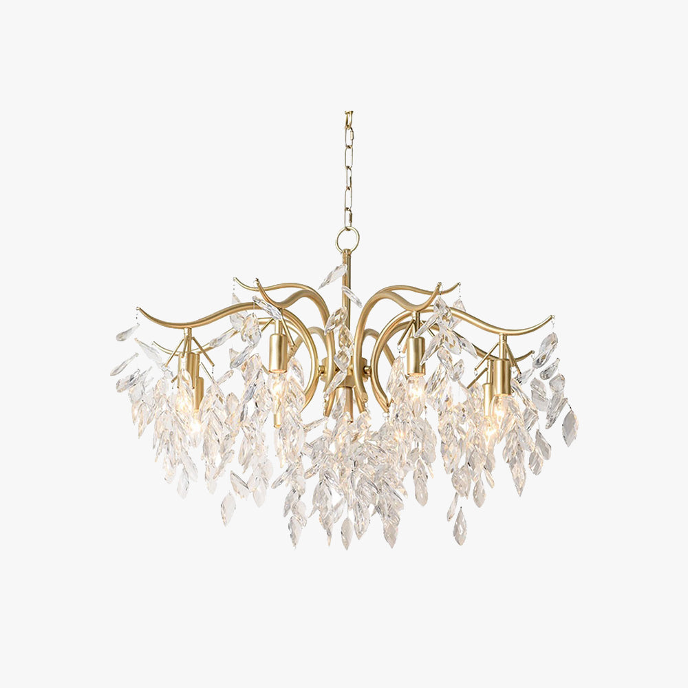Kristy Luxury Wisteria Flower Crystal Chandelier - Hey Lighting