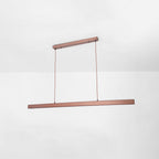 Thala Modern Linear Metal LED Pendant Light Black/Brown - Hey Lighting