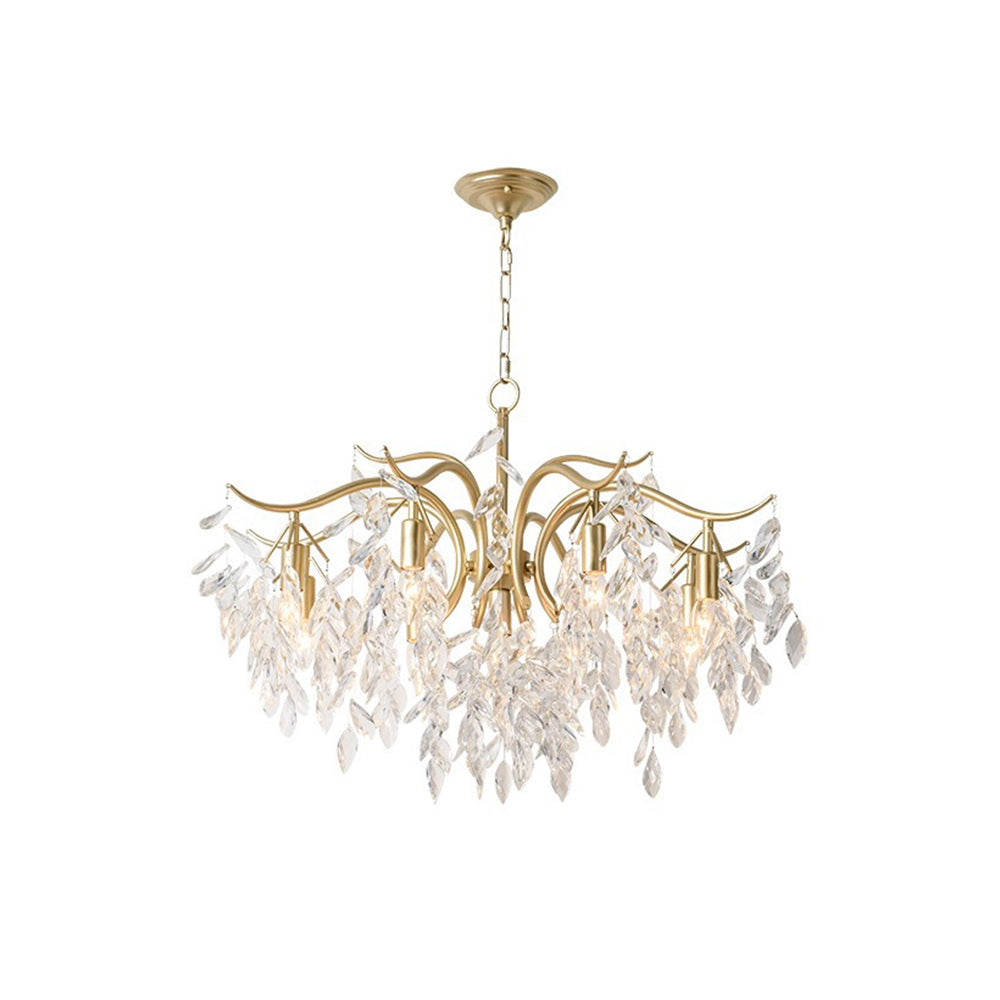 Kristy Luxury Wisteria Flower Crystal Chandelier - Hey Lighting