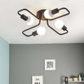 Arisha Vintage Modern Minimalist Industrial Metal Black Ceiling Lamp - Hey Lighting