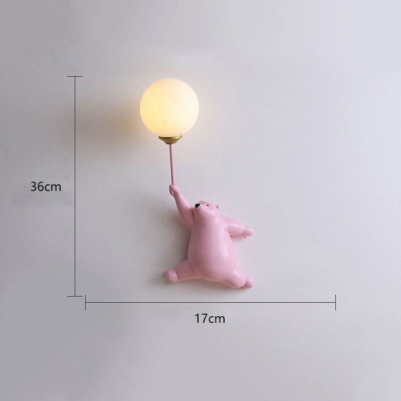 Bear Balloon Wall Reading Lamp - Hey Lighting