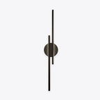 Elgo Modern Nordic Disc/Linear Metal LED Wall Lamp, Black/White - Hey Lighting