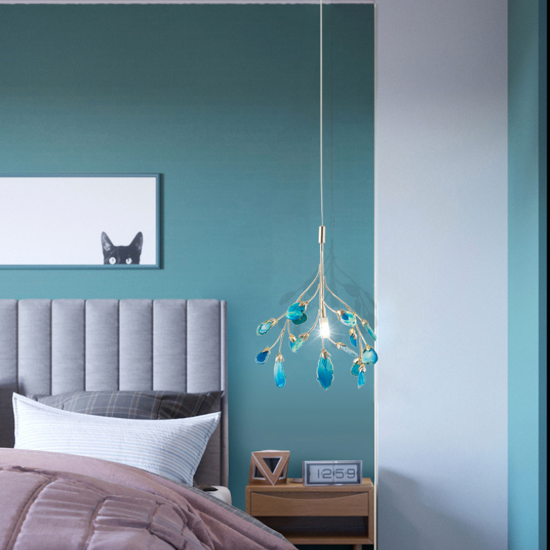 Aria Agate Creative Colourful Chandelier Bedroom/Living Room - Hey Lighting