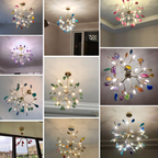 Aria Agate Creative Colourful Chandelier Bedroom/Living Room - Hey Lighting
