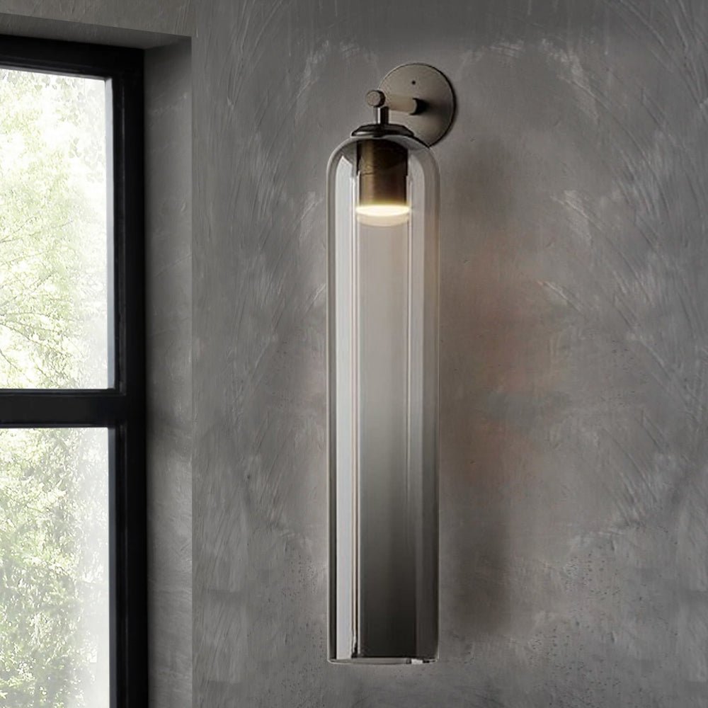 June Glass Indoor Wall Lamp Cylindrical - Hey Lighting
