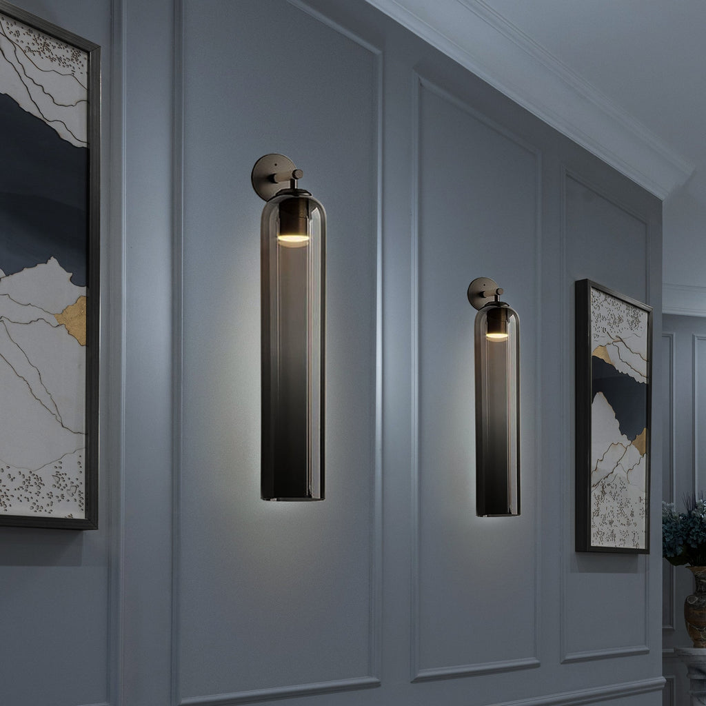 June Glass Indoor Wall Lamp Cylindrical - Hey Lighting