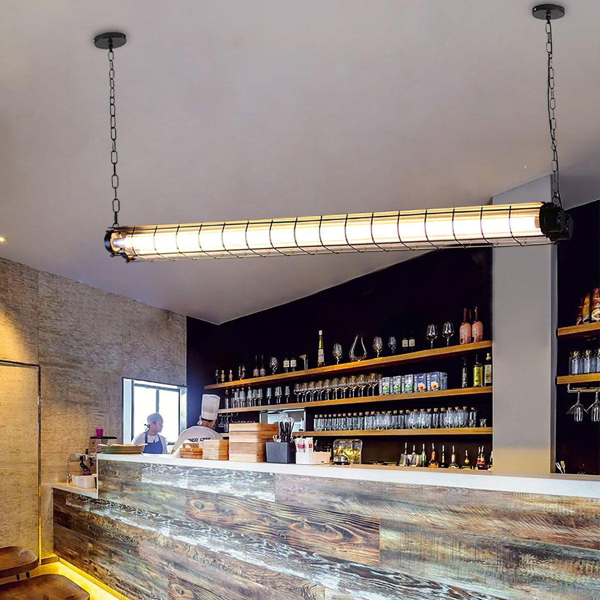 Arsorisra Industrial Linear Pendant Light - Hey Lighting
