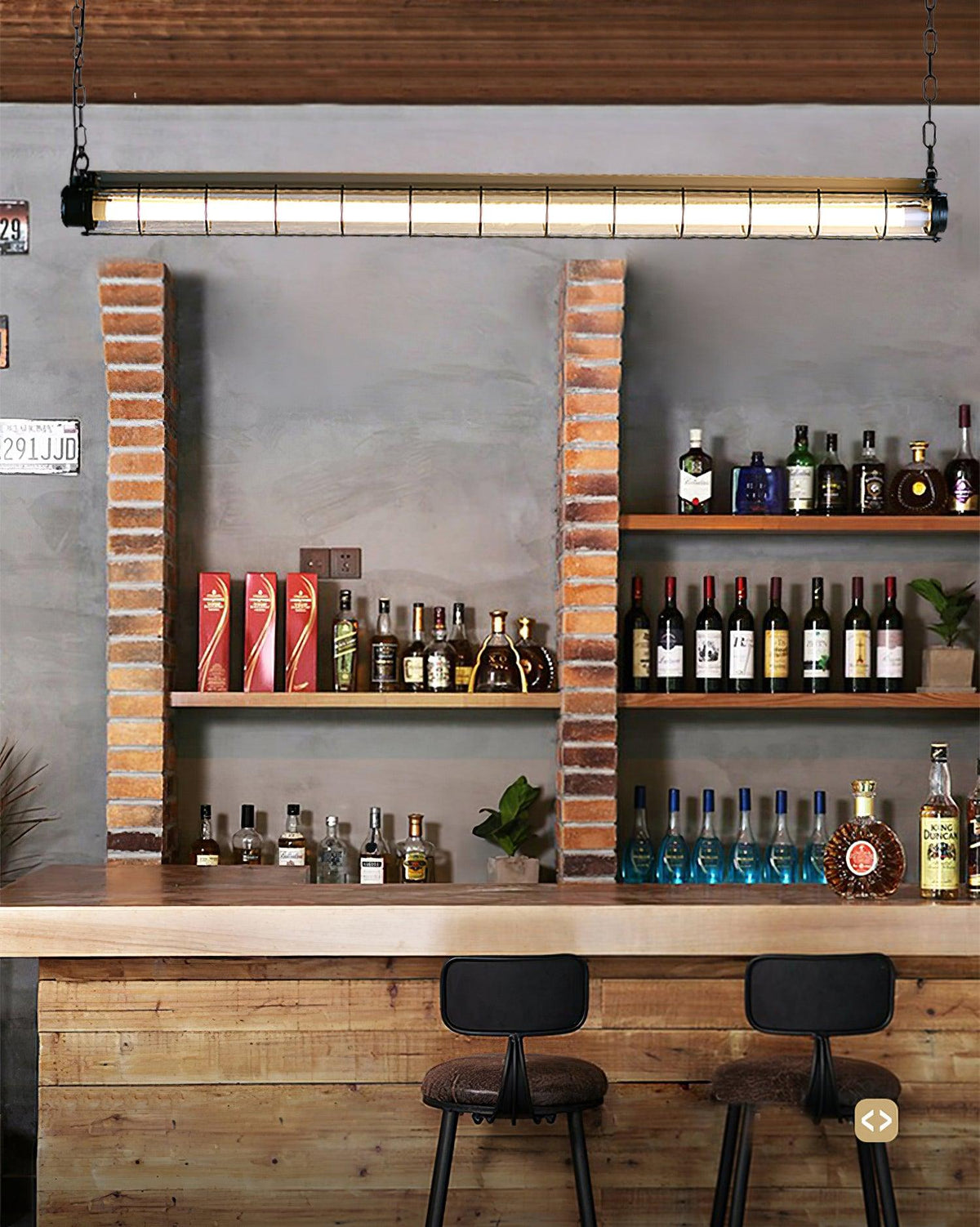 Arsorisra Industrial Linear Pendant Light - Hey Lighting