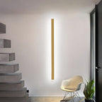 Gravo Minimalist Linear Metal/Acrylic Wall Lamp, Gold/Black/White - Hey Lighting