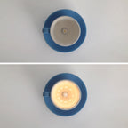 Aria Modern Coffee Cups Ceramic Flush Ceiling Lighting - Hey Lighting