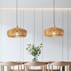 Muto Nordic Wood Dome Pendant Light – product view