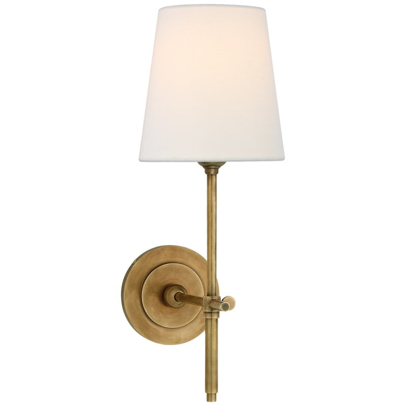 Theodore Wall Lamp Brass Fabric - Hey Lighting