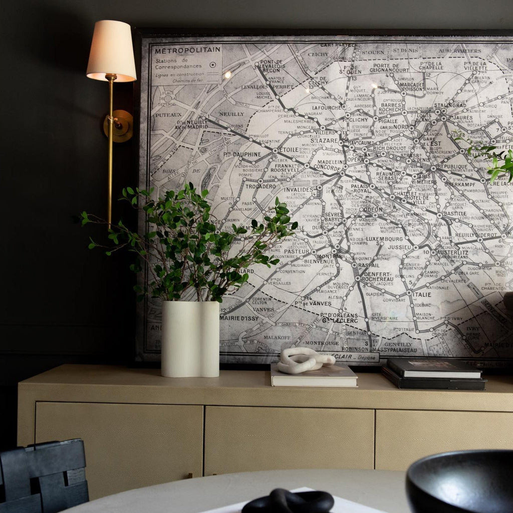 Theodore Wall Lamp Brass Fabric - Hey Lighting