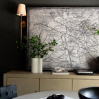Theodore Wall Lamp Brass Fabric - Hey Lighting