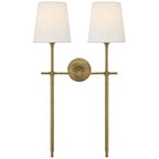 Theodore Wall Lamp Brass Fabric - Hey Lighting