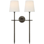Theodore Wall Lamp Brass Fabric - Hey Lighting